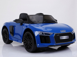 Duże Auto na akumulator lakierowane AUDI R8 Spyder RS EVA 2x45W SKÓRA 2.4G