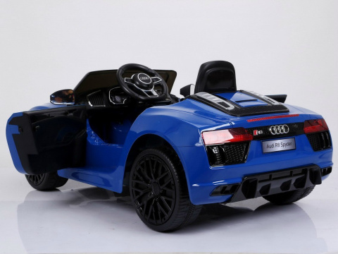 Duże Auto na akumulator lakierowane AUDI R8 Spyder RS EVA 2x45W SKÓRA 2.4G