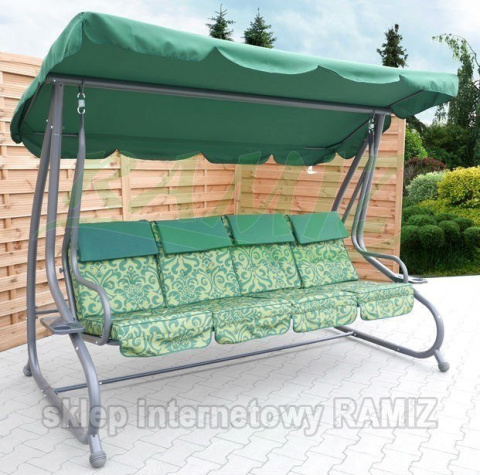 HUŚTAWKA OGRODOWA 2w1 Leżanka 3-4 osobowa 214cm x 168 cm x 114 cm 4 KOLORY !!! HIT