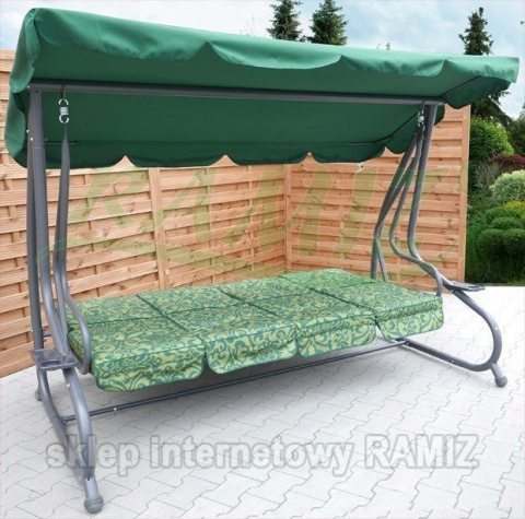 HUŚTAWKA OGRODOWA 2w1 Leżanka 3-4 osobowa 214cm x 168 cm x 114 cm 4 KOLORY !!! HIT