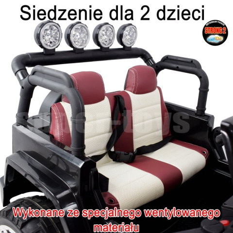 JEEP HAI EXCLUSIVE DLA 2 DZIECI, WOLNY START, MIĘKKIE KOŁA, 4X4, MIĘKKIE SIEDZENIE/A999