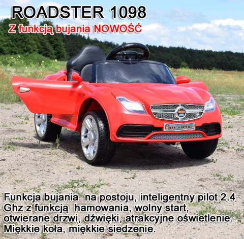 Auto na akumulator ROADSTER 1098 Z FUNKCJĄ BUJANIA/1098