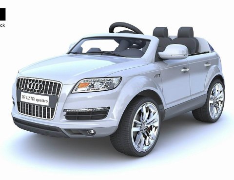 DWUOSOBOWE AUDI Q7 NA LICENCJI 2x35W Koła EVA AUTO NA AKUMULATOR