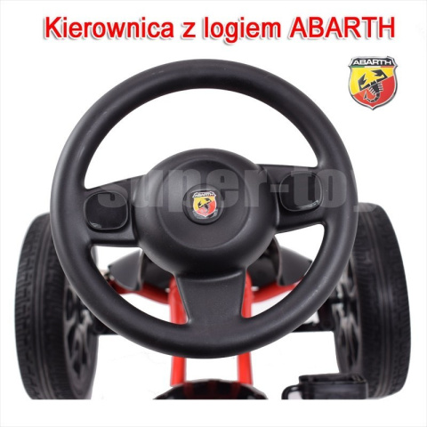 GOKART FIAT ABARTH LICENCJONOWANY KOŁA EVA/PB9388A