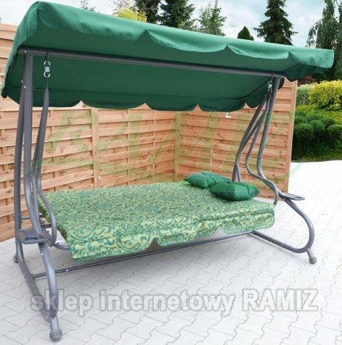 HUŚTAWKA OGRODOWA 2w1 Leżanka 3-4 osobowa 214cm x 168 cm x 114 cm 4 KOLORY !!! HIT