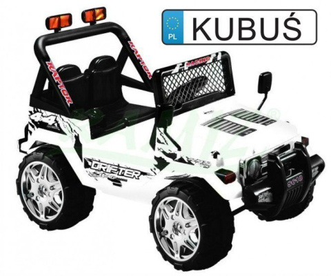 AUTO na AKUMULATOR JEEP RAPTOR DRIFTER STRONG 2.4Ghz 2x45W + POKROWIEC + TABLICE