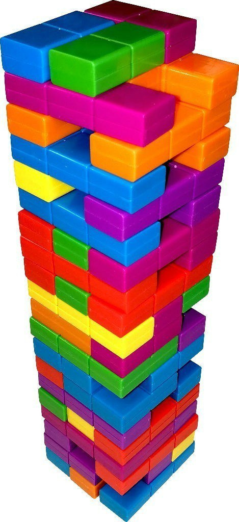 Gra Tetris Jenga 0146 JENGA TETRIS kolorowe klocki układanka (0146)