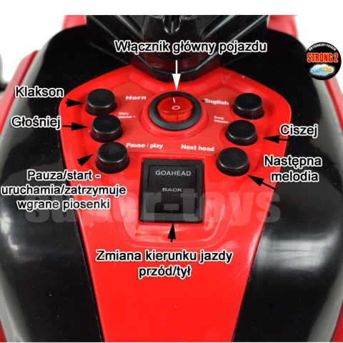 MOTOREK NA AKUMULATOR, ROWEREK I PCHACZ 3 W JEDNYM, NOWOŚĆ/HL108