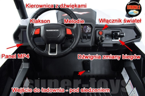 MEGA AUTO BUGGI BUGGY 4X4 , PANEL MP4, MIĘKKIE KOŁA EVA, MIĘKKIE SIEDZENIE FULL OPCJA 2X 12V/XMX603