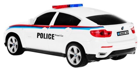 Auto 1:24 R/C Licencjonowany Radiowóz Bmw X6 Policja Czarny