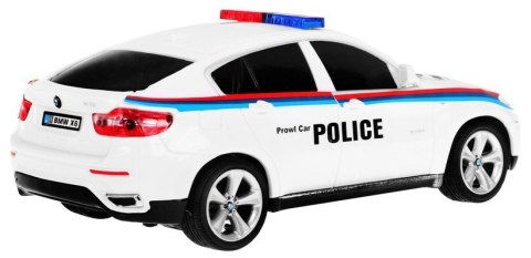 Auto 1:24 R/C Licencjonowany Radiowóz Bmw X6 Policja Czarny