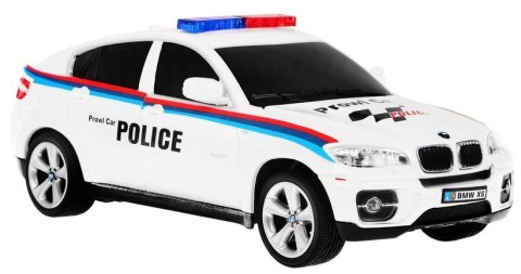 Auto 1:24 R/C Licencjonowany Radiowóz Bmw X6 Policja Czarny