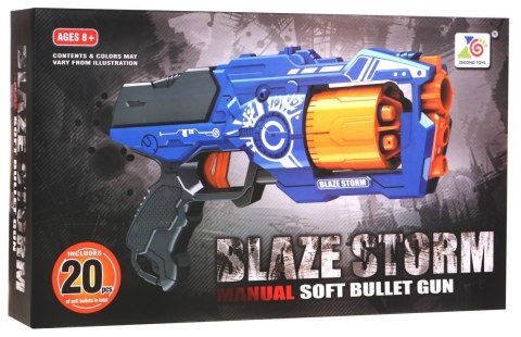 Blaze Storm Pistolet Niebieski 20 Naboi