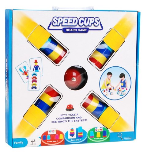 Gra Zręcznościowa Speed Cups - Pędzące Kubki Gra SPEED CUPS - Pędzące kubki - gra rodzinna 5052