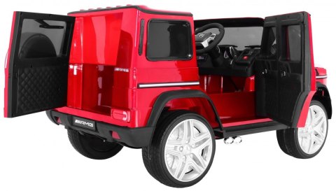 Auto na akumulator Mercedes G65 2.4G Lakierowany Czerwony