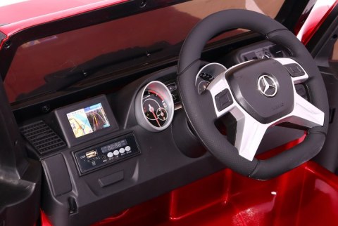 Auto na akumulator Mercedes G65 2.4G Lakierowany Czerwony