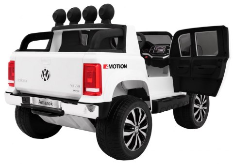 Auto na akumulator VW Amarok Biały + PENDRIVE + POKROWIEC