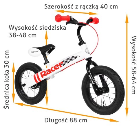 Rower Biegowy Sportrike RACER Biały