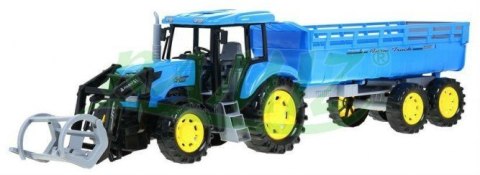 Traktor Przyczepa Niebieski