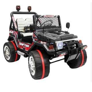 MEGA JEEP DRIFFTER EXCLUSIVE DLA 2 DZIECI, WOLNY START/ LAKIER. MIĘKKIE SIEDZENIE HP-011