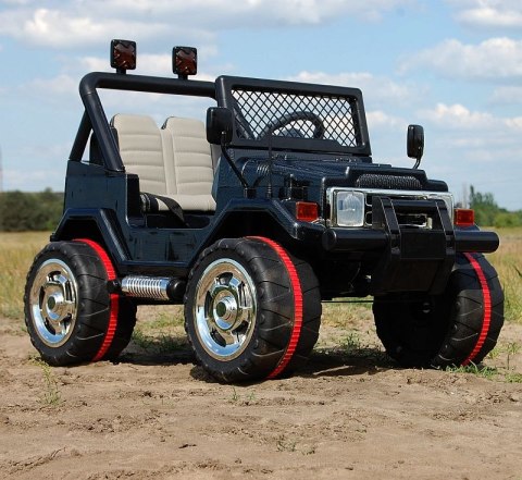 MEGA JEEP DRIFFTER EXCLUSIVE DLA 2 DZIECI, WOLNY START/ LAKIER. MIĘKKIE SIEDZENIE HP-011