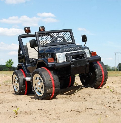 MEGA JEEP DRIFFTER EXCLUSIVE DLA 2 DZIECI, WOLNY START/ LAKIER. MIĘKKIE SIEDZENIE HP-011