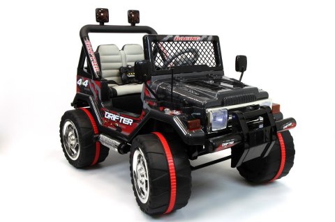 MEGA JEEP DRIFFTER EXCLUSIVE DLA 2 DZIECI, WOLNY START/ LAKIER. MIĘKKIE SIEDZENIE HP-011