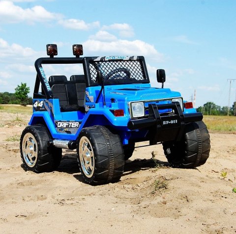 MEGA JEEP DRIFFTER EXCLUSIVE DLA 2 DZIECI, WOLNY START, MEGA KOŁA HP-011