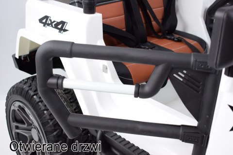 MEGA JEEP 4X4 Z REDUKTOREM NAPĘDU EXCLUSIVE, WOLNY START,MIĘKKIE KOŁA, 2x12V 10 Ah/WXE1688