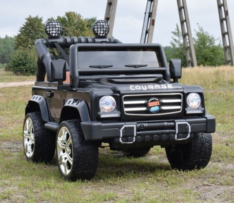 MEGA JEEP COURAGE 008/ 12 V AMORTYZATORY, MIĘKKIE SIEDZENIE SUPER MOC/DKF008