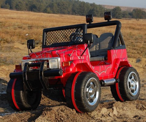 MEGA JEEP DRIFFTER EXCLUSIVE DLA 2 DZIECI, WOLNY START/ LAKIER. MIĘKKIE SIEDZENIE HP-011