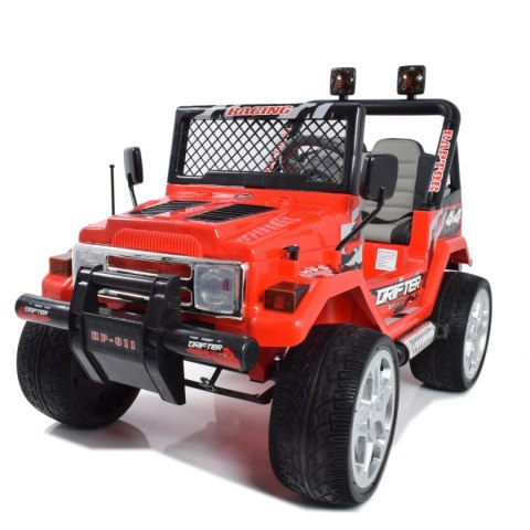 MEGA JEEP DRIFFTER EXCLUSIVE DLA 2 DZIECI, WOLNY START, MIEKKIE KOŁA, MIĘKKIE SIEDZENIE HP-011