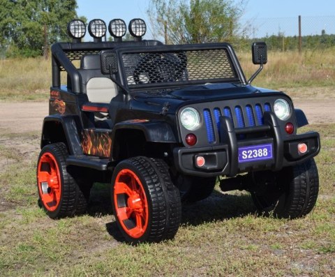 MEGA JEEP SUNSHINE, NAPĘD 4X4, 2X12V, WOLNY START/ MIĘKKIE KOŁA, BLUETOOTH, RADIO EXCLUSIVE/2388