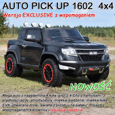 MEGA PICK UP, NAPĘD 4X4, WOLNY START, MIĘKKIE KOŁA, EXCLUSIVE/1602