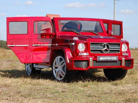 MERCEDES G63 AMG DWA SILNIKI, OTWIERA DRZWI MOCNY, MIĘKKIE KOŁA/HL168