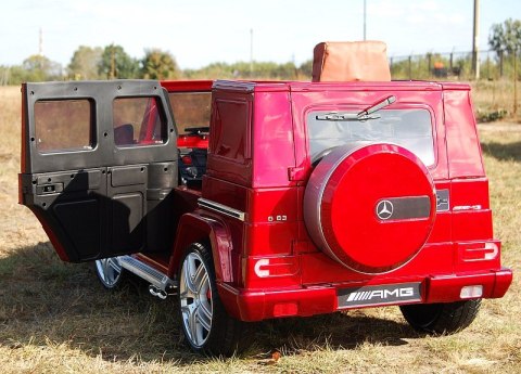 MERCEDES G63 AMG DWA SILNIKI, OTWIERA DRZWI MOCNY, MIĘKKIE KOŁA/HL168