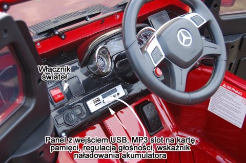 MERCEDES G63 AMG DWA SILNIKI, OTWIERA DRZWI MOCNY, MIĘKKIE KOŁA/HL168