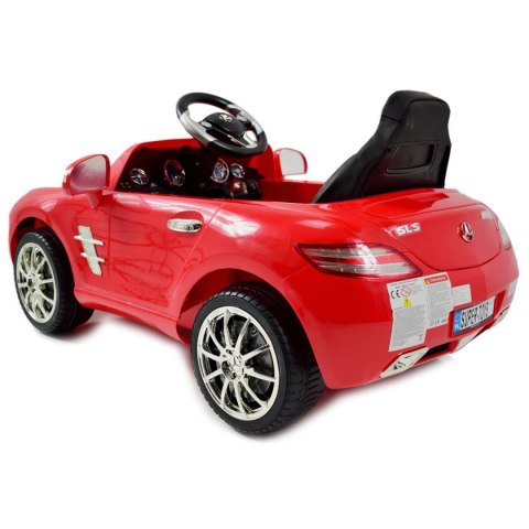 MERCEDES SLS AMG PILOT 2.4 GHZ, WOLNY START, HAMULEC, DWA SILNIKI, MIĘKKIE SIEDZENIE /QX-7997