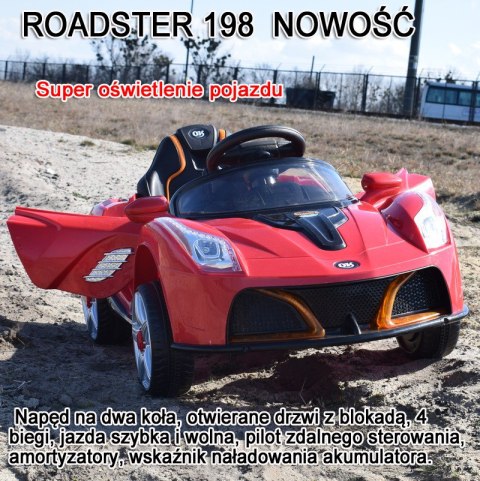 NAJNOWSZY ROADSTER 198, DWA SILNIKI,OTWIERA DRZWI, SUPER OŚWIETLENIE/JE198