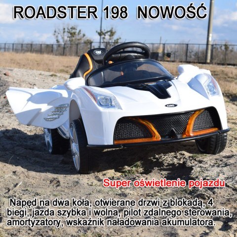 NAJNOWSZY ROADSTER 198, DWA SILNIKI,OTWIERA DRZWI, SUPER OŚWIETLENIE/JE198