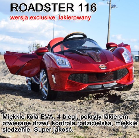 NAJNOWSZY WIELKI ROADSTER 116, DWA SILNIKI,OTWIERA DRZWI, SUPER OŚWIETLENIE, LAKIER/JE116