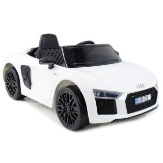 ORYGINALNE AUDI R8 SPYDER W NAJLEPSZEJ WERSJI, MIĘKKIE SIEDZENIE, PILOT 2.4 GHZ/ 2198