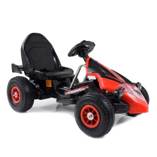 Gokart na akumulator sterowany pilotem, wolny start, hamulec, pompowane koła /TL5388