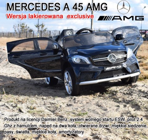 MERCEDES A45 AMG Z AMORTYZATORAMI, MIĘKKIE KOŁA, SIEDZENIE, HAMULEC, LAKIER/CH9988