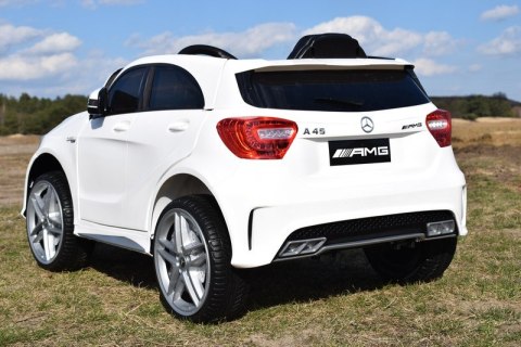 MERCEDES A45 AMG Z AMORTYZATORAMI, MIĘKKIE KOŁA, SIEDZENIE, HAMULEC/CH9988