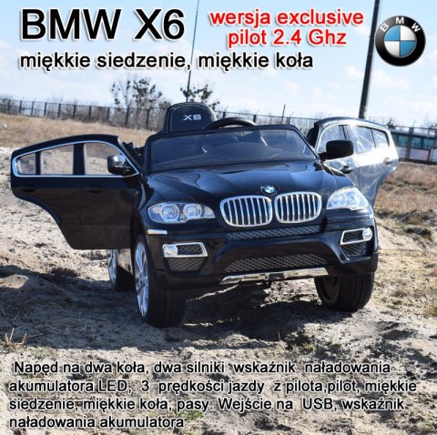 ORYGINALNE BMW X6 W NAJLEPSZEJ WERSJI,MIĘKKIE SIEDZENIE ,KOŁA EVA.,2.4 Ghz/JJ258