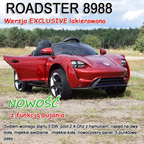 ROADSTER TRZY SILNIKI, FUNKCJA BUJANIA,MIĘKKIE KOŁA, MIĘKKIE SIEDZENIE, MOCNY/8988