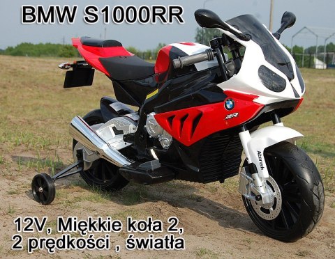 WIELKI MOTOR ŚCIGACZ BMW S1000RR 12V