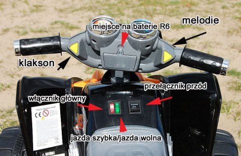 Najnowszy masywny Quad super jakość dwa biegi 12V/ JS-007-35W S-007