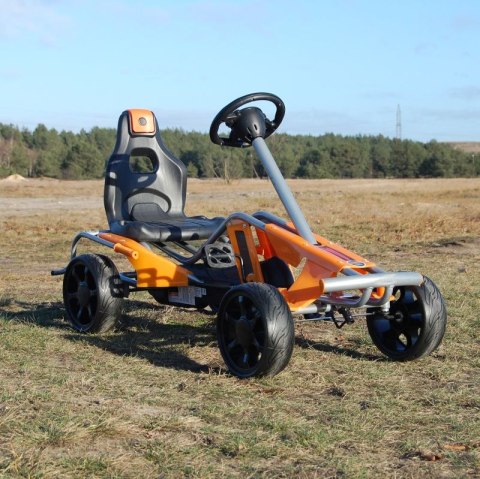 MEGA GOKART MIĘKKIE KOŁA EVA 5-12 lat, DO 60 KG/1503 NOWOŚĆ